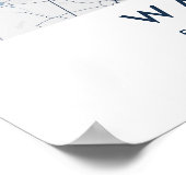 Custom City Map Warsaw Poland Wall Art Poster (Ecke)