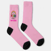 Custom City PINK LGBTQ+ Rainbow Pribe Stamm Socken (Rechts)