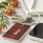 Custom Clan Bruce Tartan Kariert Key Chain Schlüsselanhänger (Vorderseite rechts)