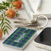 Custom Clan Douglas Tartan Kariert Key Chain Schlüsselanhänger (Vorderseite rechts)
