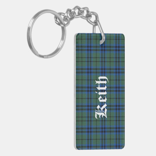 Custom Clan Keith Tartan Kariert Key Chain Schlüsselanhänger (Vorderseite links)