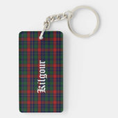 Custom Clan Kilgour Tartan Karierte Schlüsselkette Schlüsselanhänger (Rückseite)