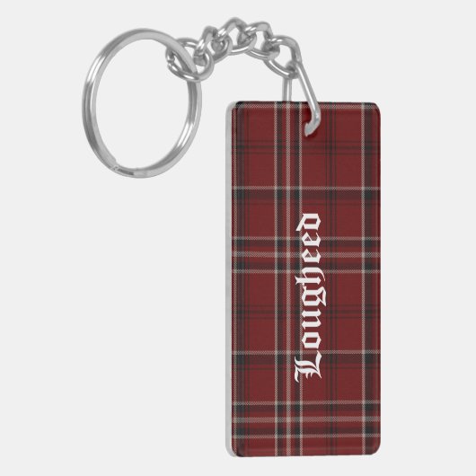 Custom Clan Lougheed Tartan Kariert Key Chain Schlüsselanhänger (Vorderseite links)