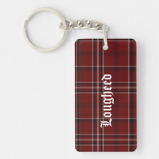 Custom Clan Lougheed Tartan Kariert Key Chain Schlüsselanhänger (Vorderseite)