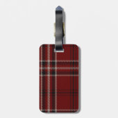 Custom Clan Lougheed Tartan Kariert Luggage Tag Gepäckanhänger (Rückseite vertikal)
