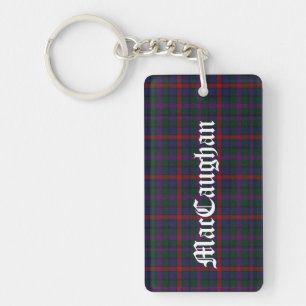 Custom Clan MacCaughan Tartan Kariert Key Chain Schlüsselanhänger