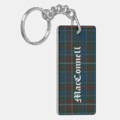 Custom Clan MacConnell Tartan Karierte Schlüsselke Schlüsselanhänger (Vorderseite links)