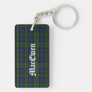 Custom Clan MacEwen Tartan Karierte Schlüsselkette Schlüsselanhänger