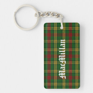 Custom Clan MacMillan Tartan Kariert Key Chain Schlüsselanhänger