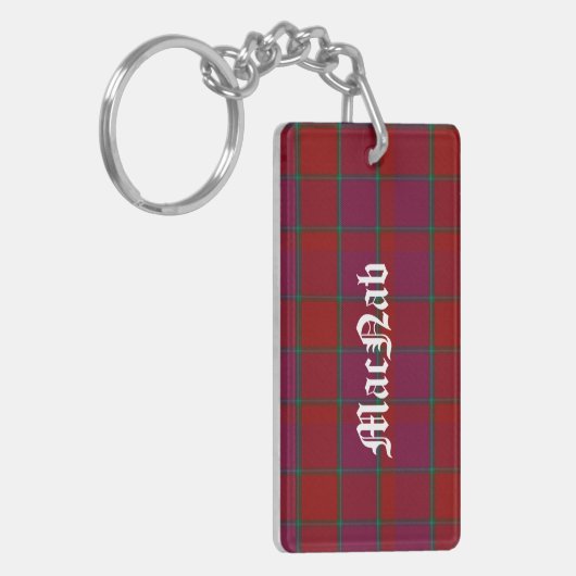 Custom Clan MacNab Tartan Kariert Key Chain Schlüsselanhänger (Vorderseite links)