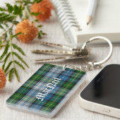 Custom Clan MacNeil Tartan Kariert Key Chain Schlüsselanhänger (Vorderseite rechts)