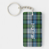 Custom Clan MacNeil Tartan Kariert Key Chain Schlüsselanhänger (Vorderseite)