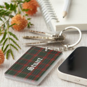 Custom Clan Stuart Tartan Karierte Schlüsselkette Schlüsselanhänger (Vorderseite rechts)