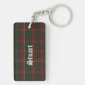 Custom Clan Stuart Tartan Karierte Schlüsselkette Schlüsselanhänger (Rückseite)