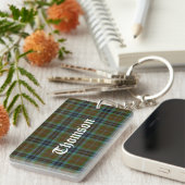 Custom Clan Thomson Tartan Kariert Key Chain Schlüsselanhänger (Vorderseite rechts)