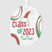 Custom Class 2023 © Grad Tassel Holiday Ornament (Vorderseite)