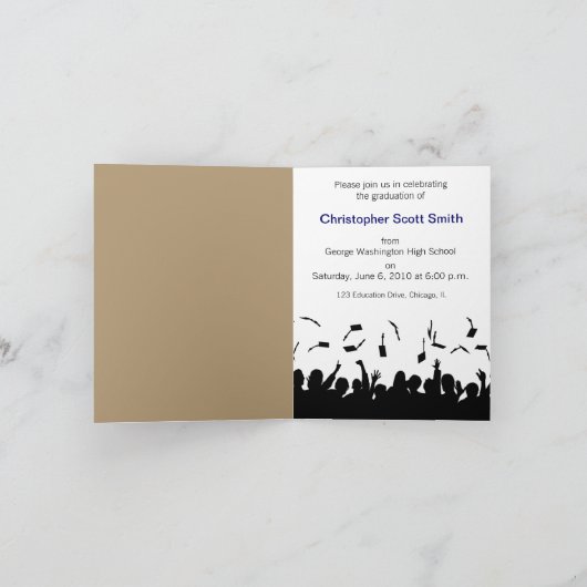 Custom Class of 2010 Abschluss Ankündigung (Innenseite)