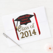 Custom Class of 2014 Abschluss Danke Stickers (Umschlag)