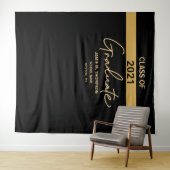 Custom Class of 2021 Graduate Abschluss Wandteppich (Beispiel (Horizontal))