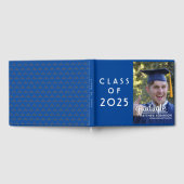 Custom Class of 2023 Abschluss Blue Foto Gästebuch (Voll)