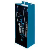 Custom Class of 2023 Future Nurse Geschenktüte Für Weinflaschen (Rückseite Schrägansicht)