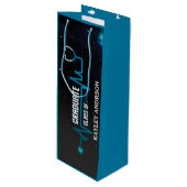 Custom Class of 2023 Future Nurse Geschenktüte Für Weinflaschen (Vorderseite Schrägansicht)