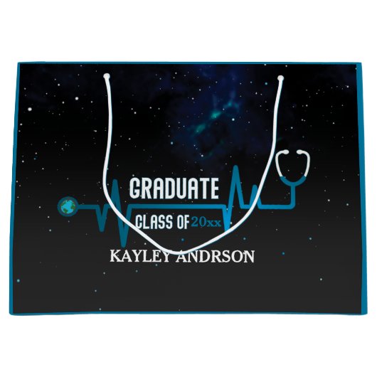 Custom Class of 2023 Future Nurse Große Geschenktüte (Vorderseite)