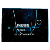 Custom Class of 2023 Future Nurse Große Geschenktüte (Rückseite)