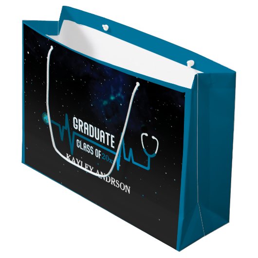 Custom Class of 2023 Future Nurse Große Geschenktüte (Vorderseite Schrägansicht)