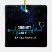 Custom Class of 2023 Future Nurse Keramikornament (Vorderseite)
