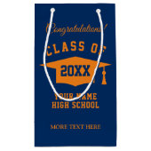 Custom class of 2023 High School Graduation Party Kleine Geschenktüte (Rückseite)