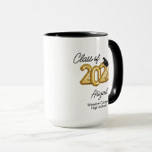Custom Class of 2024 Abschluss Senior Class Tasse (VorderseiteRechts)