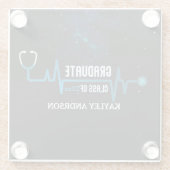 Custom Class of 2025 Future Doctor Glasuntersetzer (Rückseite)