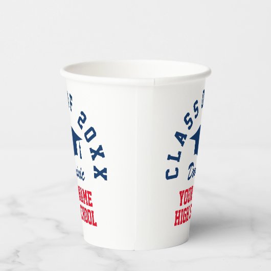 Custom class of 2025 High School Graduation Party Pappbecher (Rechts)