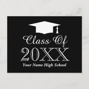 Custom class of 2025 High School Graduation Party Postkarte