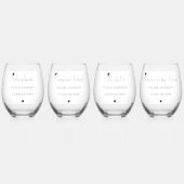 Custom Class of 2026 Graduation Drinkware Set Weinglas Ohne Stiel (Vorderseite)