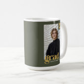Custom Class of 2026 Photo Graduation Kaffeetasse (VorderseiteRechts)