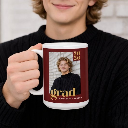 Custom Class of 2026 Photo Graduation Kaffeetasse
