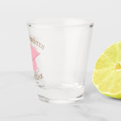 Custom Class of 20xx Pink Graduation Cap Gift Schnapsglas (Rechts)