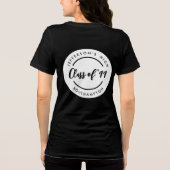 Custom Class of School Graduate Reunion Circle Tri-Blend Shirt (Rückseite)