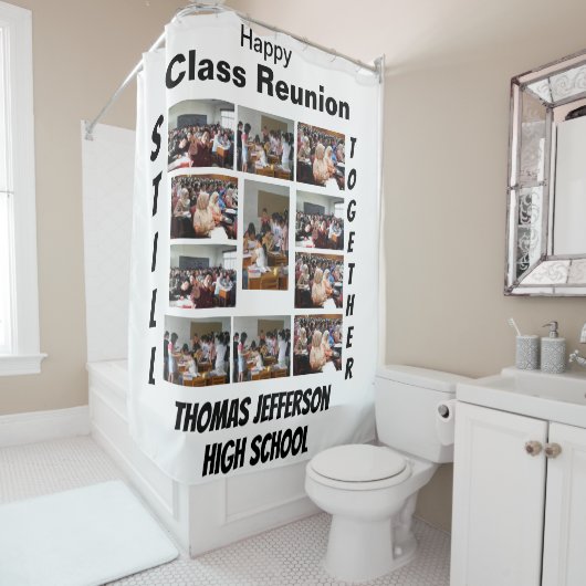 Custom Class Wiedersehen 11 FotoCollage Duschvorhang (Beispiel)