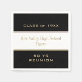 Custom Class Wiedersehen Partytime Paper Napkin Serviette (Vorderseite)