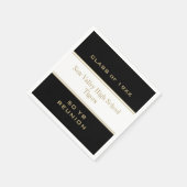 Custom Class Wiedersehen Partytime Paper Napkin Serviette (Ecke)