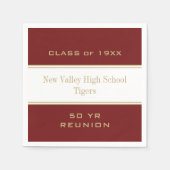 Custom Class Wiedersehen Partytime Paper Napkin Serviette (Vorderseite)