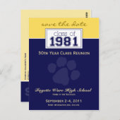 :custom Class Wiedersehen Rett-the-Date Announceme Postkarte (Vorne/Hinten)