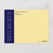 :custom Class Wiedersehen Rett-the-Date Announceme Postkarte (Rückseite)