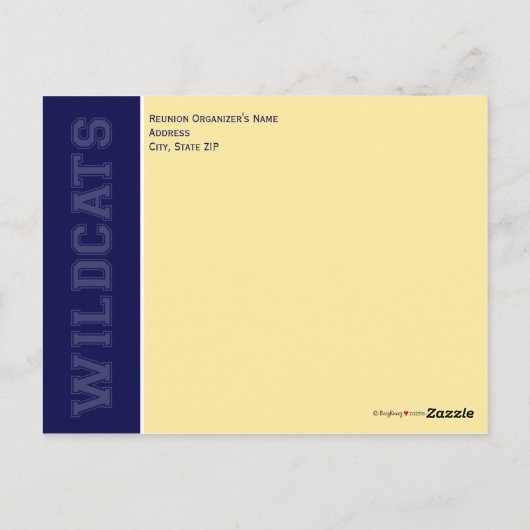 :custom Class Wiedersehen Rett-the-Date Announceme Postkarte (Rückseite)