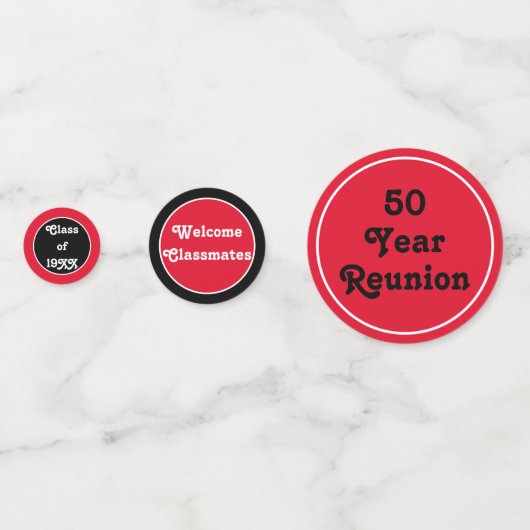 Custom class Wiedersehen table confetti! Konfetti (Rückseiten)