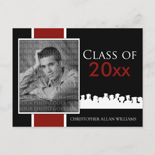 Custom Class [YEAR] Abschluss Ankündigung (Vorderseite)