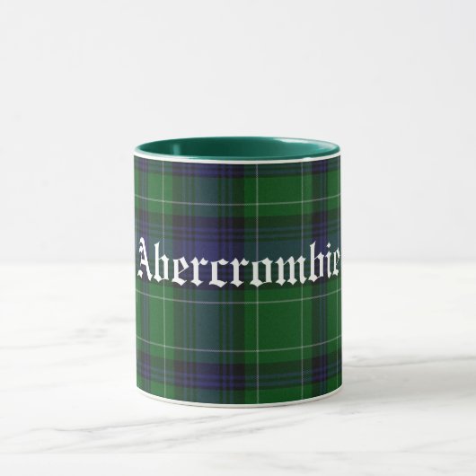 Custom Classic Abercrombie Tartan Karierte Tasse (Zentrum)